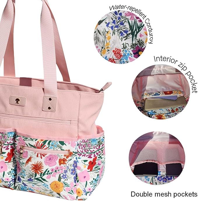 Weekender Bag Carry On Bag Overnight Tote Travel Duffle with 13 Pockets for Travel,Work，Gym,Beach,Teacher,Nurse