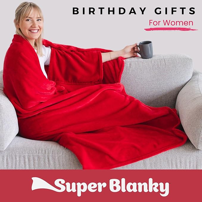 Wearable Blankets for Women, Adult Wearable Blanket Men, Mother's Day Gifts for Her, Wife Birthday Gift Ideas