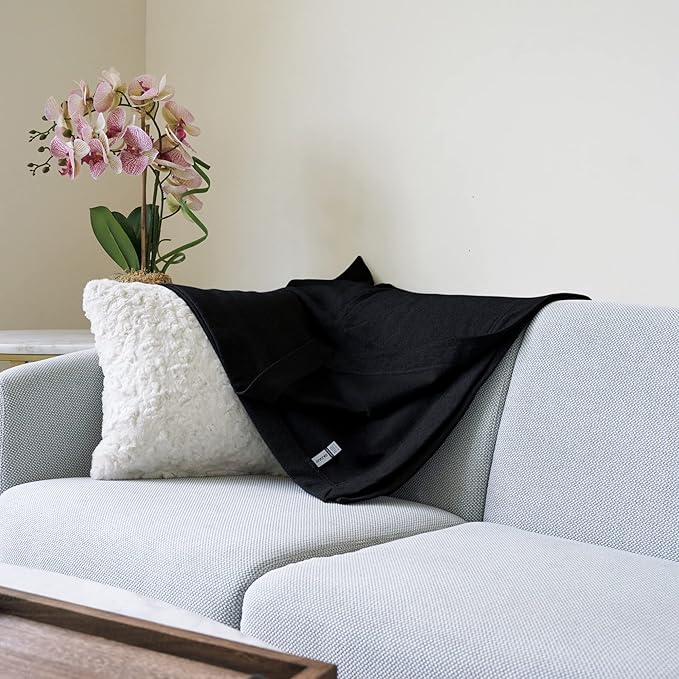 Gildan Heavy Blend Fleece Blanket, Style G18900, Black, 50" x 60"