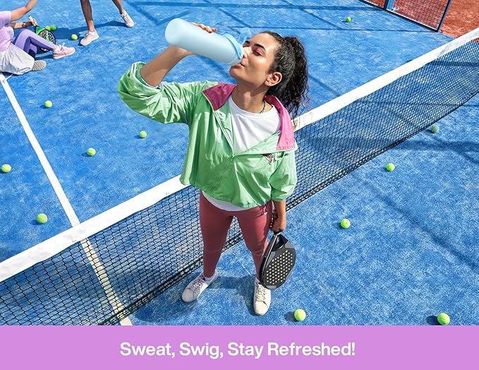 POWCAN 26 oz Insulated Water Bottle with 2-in-1 Straw and Spout Lid, Keep Cold 24H, Leak-Proof, Fits in Car Cup Holder, Stainless Steel Water Bottle for Sports, Travel, Gift and School (Cherry Pop)