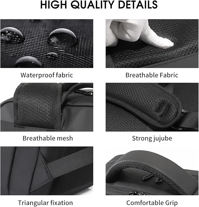 TANGCORLE Travel Carry on Backpack Expandable Flight Approved Backpacks 17.3 inch Laptop Business Back Pack for Women Men,Black-30l(no Expansion) /Non-vacuum
