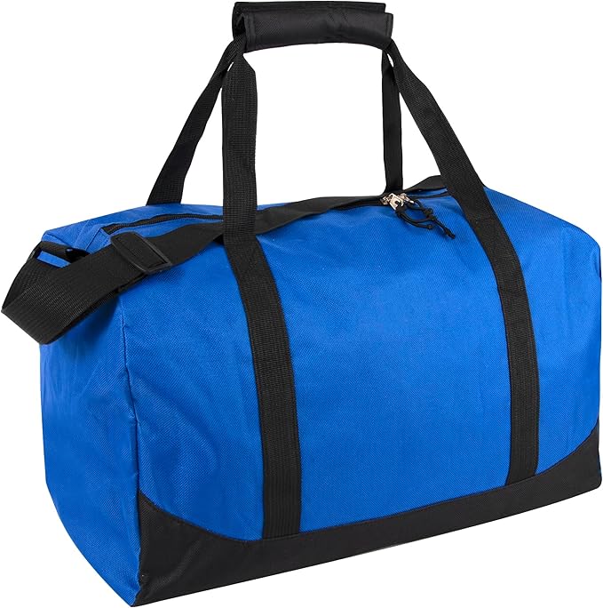 20 Inch, 40 Liter Duffel Bag for Men, Women Travel Weekender Overnight Carry-on Shoulder Duffel Tote Bag (Blue)