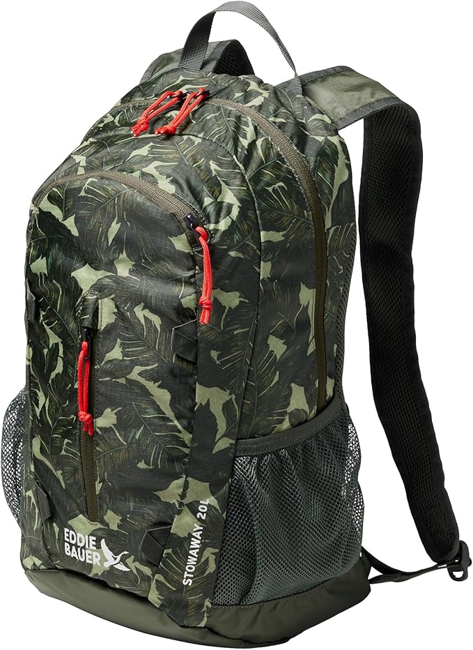 Eddie Bauer Stowaway Packable Backpack | Travel | Outdoor | Lightweight | Foldable | Durable | Ripstop Polyester | 20L - Dark Loden