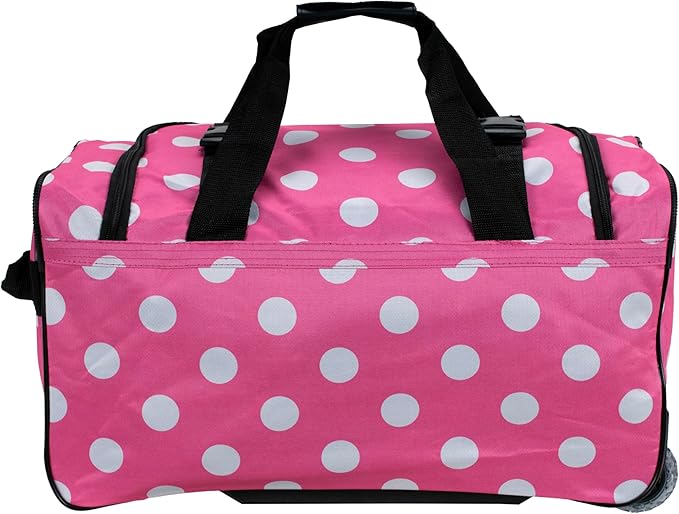 Rockland Rolling Duffel Bag, Black, 22"