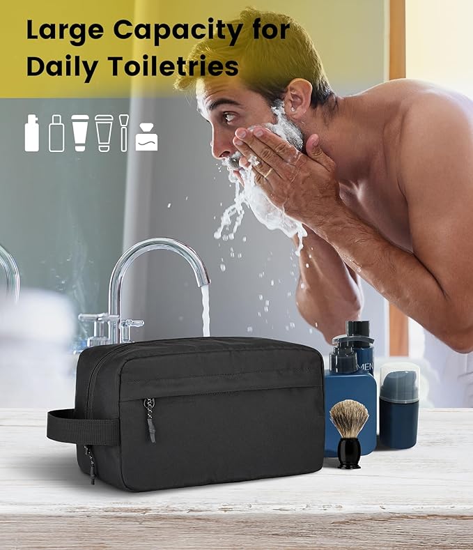 Vorspack Travel Toiletry Bag for Men - Hanging Toiletries Bag Water Resistant Travel Bag for Toiletries Accessories