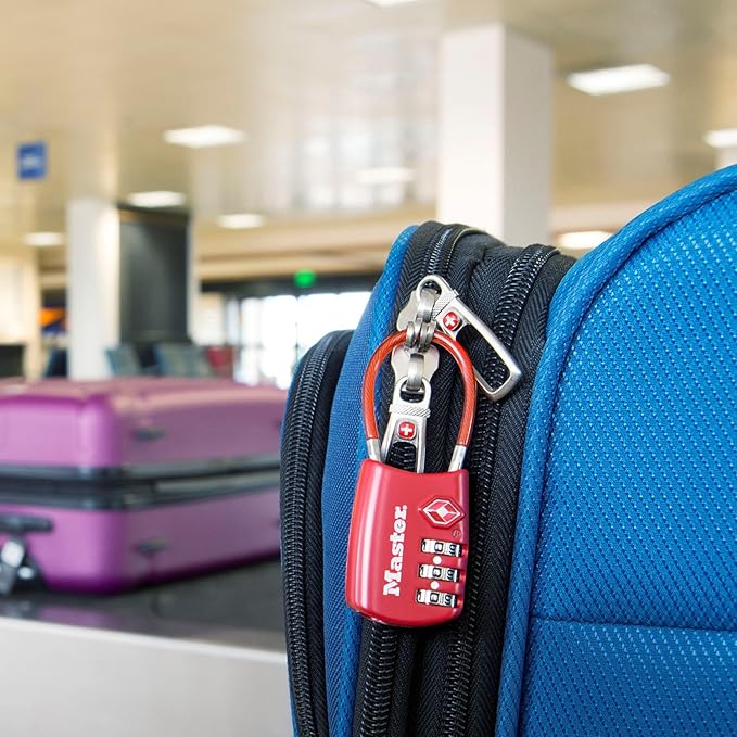 Master Lock 4688D Set Your Own Combination TSA Approved Luggage Lock, 1 Pack, Assorted