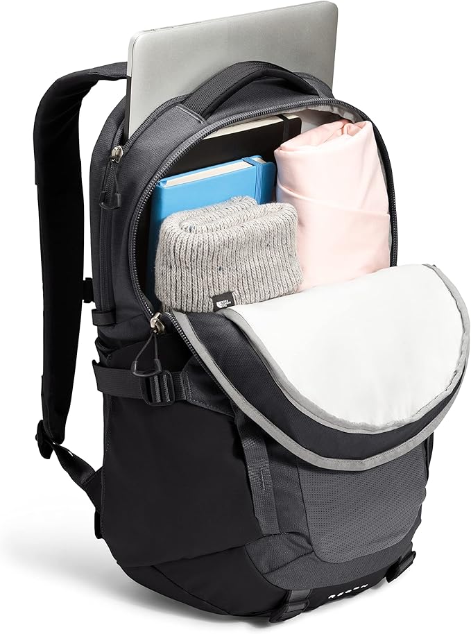 The North Face Recon Everyday Laptop Backpack, Asphalt Grey Light Heather/TNF Black, One Size