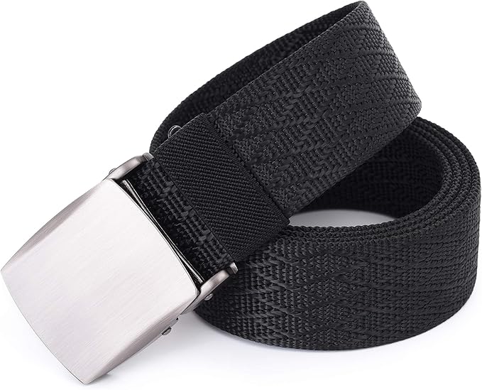 Mile High Life Nylon Web Belt Outdoor Military Belt With TSA Safe Plastic Buckle Belt