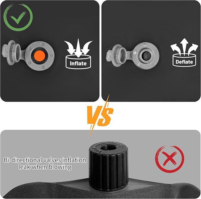 ONTYZZ Inflatable Seat Cushion Lightweight Airplane Seat Cushion Stadium Seat Travel Cushion for Climbing Hiking Office Airplane