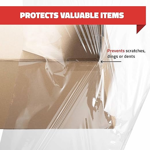 Stretch Wrap with Handle Industrial Strength 2 Pack 11" x 1000 Ft 60 Gauge Thick Shrink Wrap Roll for Moving Supplies, Furniture, Pallets, Plastic Wrap for Packing, Heavy Duty Stretch Film