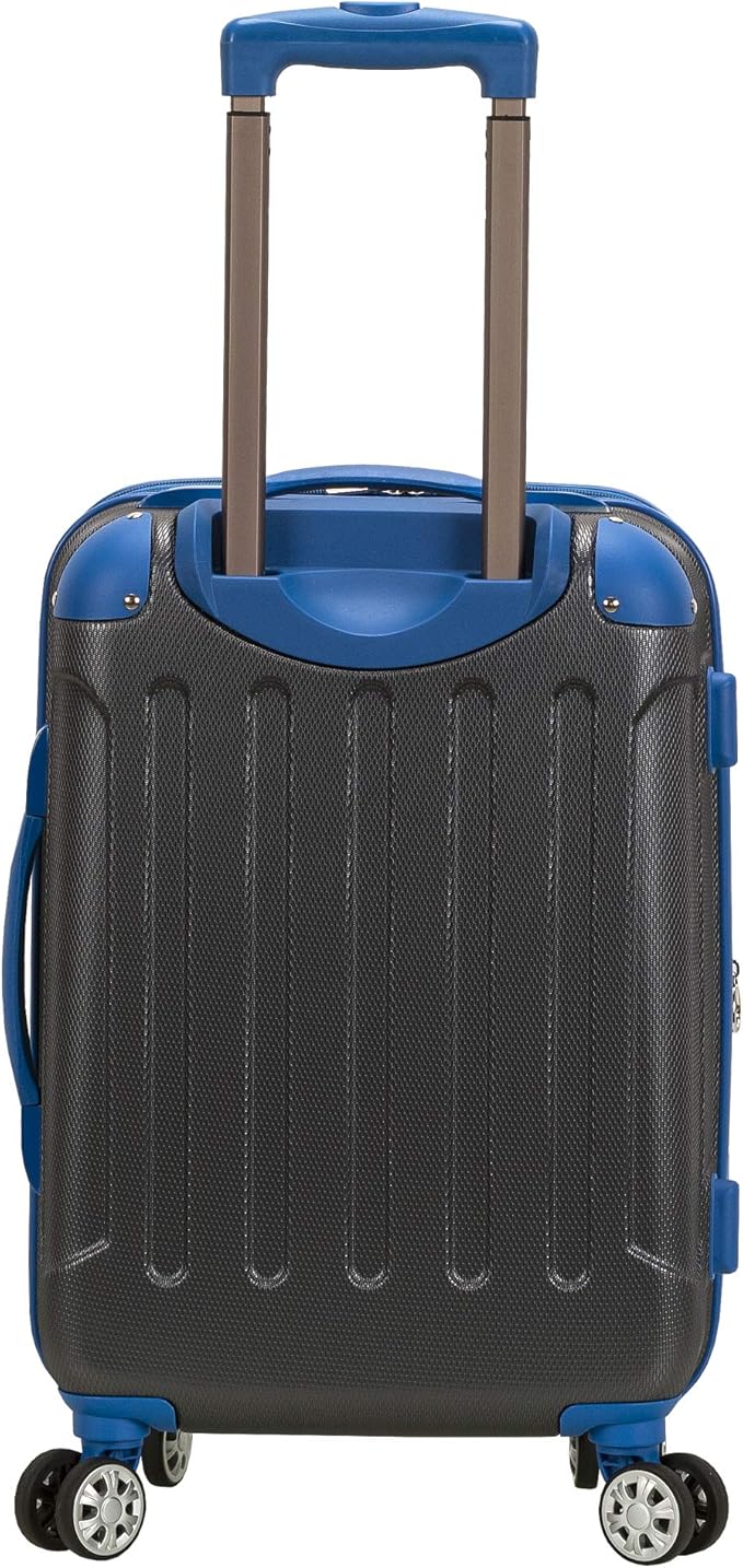 Rockland London Hardside Spinner Wheel Luggage, Two Tone Grey, Carry-On 20-Inch