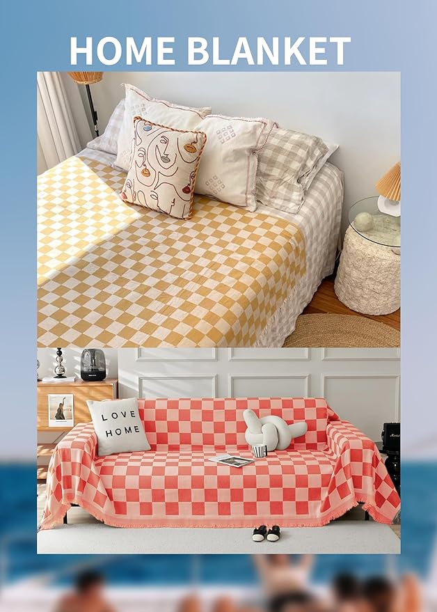 Antfuny Giant Beach Towel Blanket Autumn Outing Stuff for Women & Men Road Trip Camping Gear Ship Cruise Gear Must Haves Yard Mat Large L Coral Plain Pattern Airplane Accessories Travel Gadgets