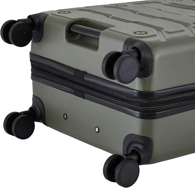 Wrangler ATG Trailway Expandable Hardside Luggage, Winter Moss, 22" Carry-On