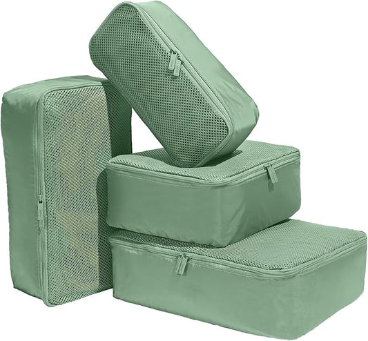 Away Insider Packing Cubes Set of 4 – Lightweight Travel Organizers for Luggage, Suitcases & Carry-On Bags, Sea Green