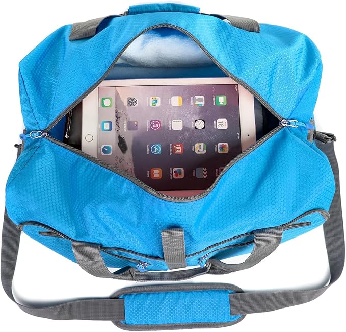Bago Compact Duffle Bag for Travel Women & Men. Durable Lightweight Foldable Travel Duffel Bags For Traveling Women. 40L Duffle Bags a Reliable Weekender duffel or Overnight Bag With Shoe Compartment