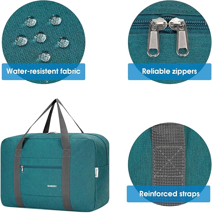 For Spirit Airlines Personal Item Bag 18x14x8 Foldable Travel Duffel Bag Tote Carry on Luggage Duffle Overnight for Women and Men