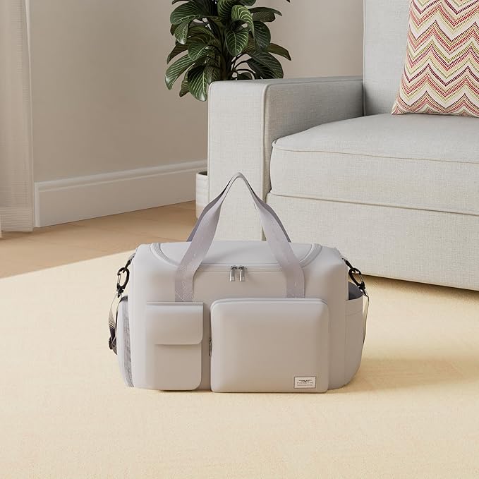 FIORETTO Women's Gym Duffle Bag with Shoes Compartment, 30L Capacity, Ideal for Travel, Gym, Sports, Duffel, Weekender