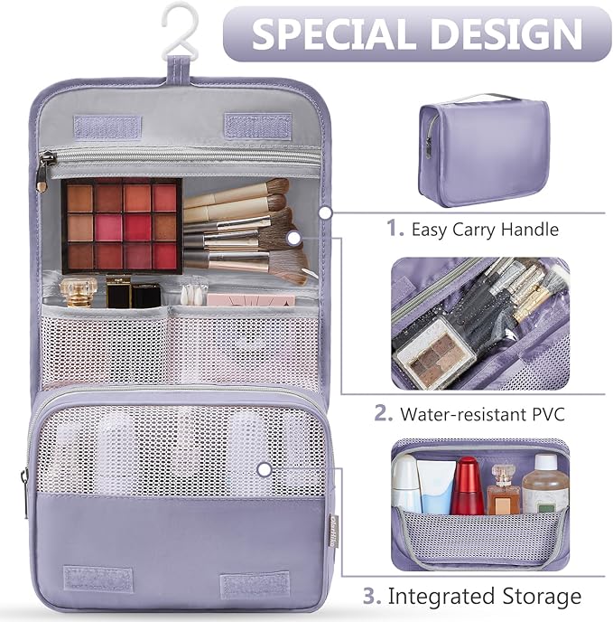 8 Set Packing Cubes for Travel, Gifts for Women Mom,Anti-Tearing Suitcase Organizer for Luggage with Shoe & Hanging Toiletry Bag,OlarHike Vacation Essentials & Accessories for Cruise Ship