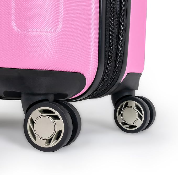 Kenneth Cole REACTION Renegade Luggage Expandable 8-Wheel Spinner Lightweight Hardside Suitcase, Watermelon, 20-Inch Carry On