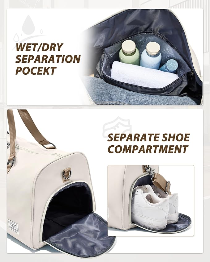 Gym Bag Womens,Travel Duffel Carry on Bag Sport Tote Bag Weekend Overnight Bag