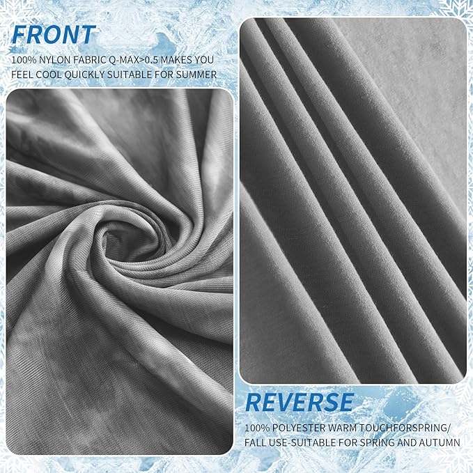 Guohaoi Cooling Throw Blanket for Hot Sleepers,Decortive Tie Dye,Arc-Chill Q-Max >0.5Cool Fiber,100% Oeko-Tex Certified,Lightweight Summer Cool Blanket for Ultra Cold Breathable,Keep Cool,50''x70''