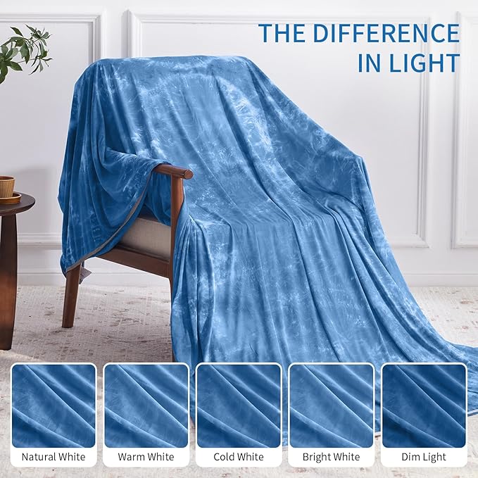Guohaoi Cooling Blanket (90"x108"King Size) for HotSleepers,Decortive Tie Dye,Absorbs Heat to Keep Body Cool for Night Sweats,Arc-Chill Q-Max >0.5Cool Fiber,Keep Cool,All-Season.