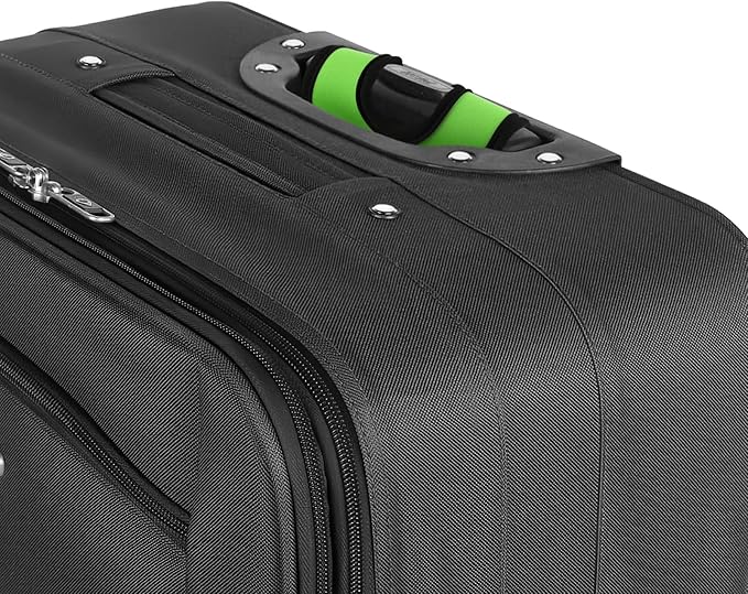 Cosmos 5 Pcs Neoprene Luggage Handle Wrap Soft Grip Handle Cover Luggage Identifier with Hollow Design for Push-Button Handle Trolley Handle and Travel Suitcase Trolley Case