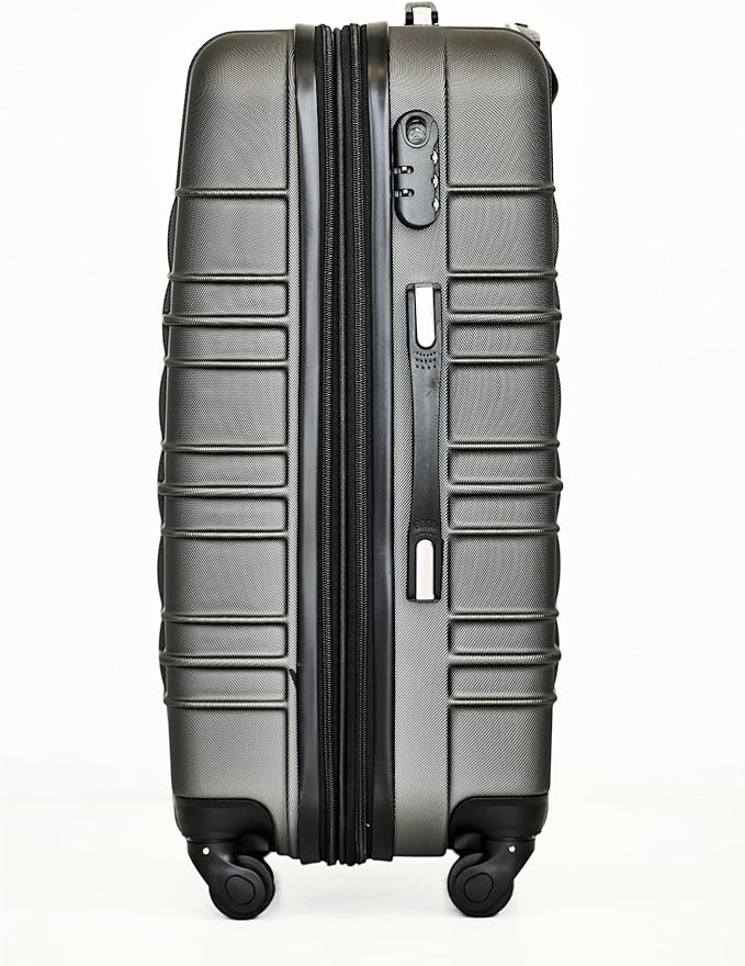 ABS Luggages, Suitcases, Travel on Luggages, Suitcase Spinner Hardshell Lightweight Dark Grey (20inch)