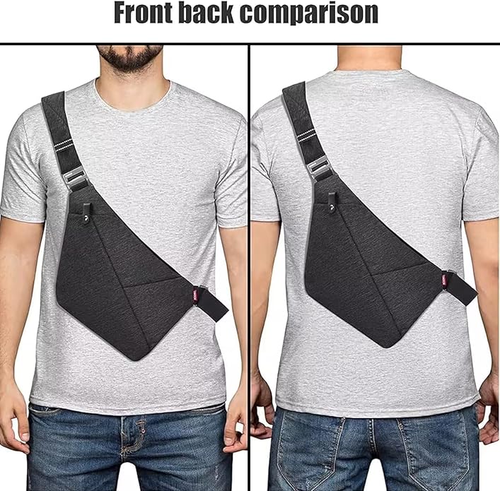 OSOCE Crossbody Sling Bag, Water-Resistant Anti Theft Chest Pack, Minimalist Commuter Daypack for Travel Hiking Work