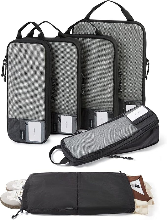 BAGSMART 6 Set /4 Set/2 Set Compression Packing Cubes for Travel, Lightweight Luggage Organizer Bags, Durable Space Saver Bags Travel Essentials