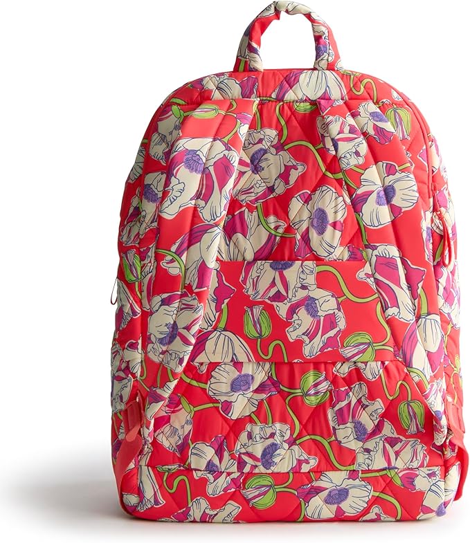 Vera Bradley Women's Featherweight Westover Hybrid Backpack, Swirling Poppies, One Size