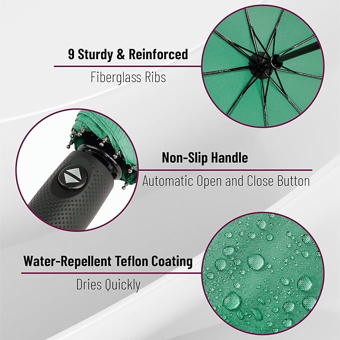 Mr. Pen- Windproof Travel Umbrella, Automatic Umbrellas for Rain, Compact