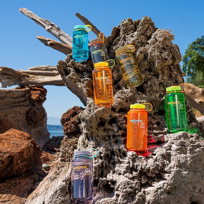 Nalgene 32 oz Wide Mouth Water Bottle | BPA-Free, Durable & Leak Proof, Lightweight Bottle for Hiking & Gym, Work & Travel