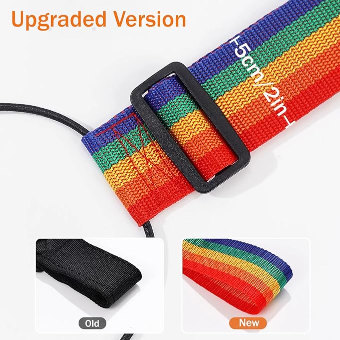 Luggage Straps, 6 Pack Elastic Travel Straps for Securing Luggage, Suitcase & Bag Organizer, Adjustable Hold-Down Straps for Travel Accessories, Carry-On, Checked Bags, Ideal for Travelers