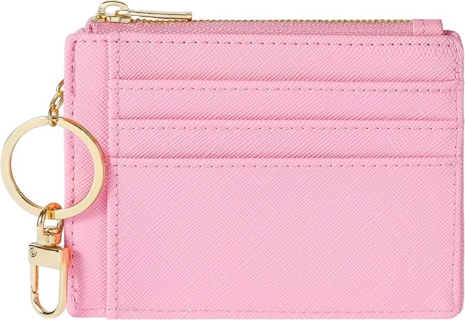 Sodsay Card Case Slim Front Pocket Wallet for Women Credit Card Holder with Keychain | Slim, Front Pocket, Credit Card Holder, with Keychain