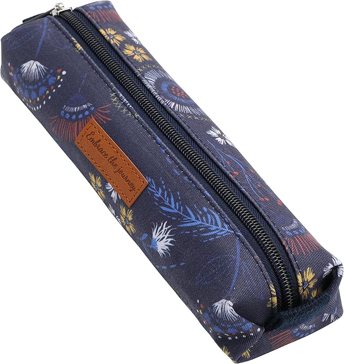 Mr. Pen- Cute Pencil Case Pouch, Navy Blue Color, Multipurpose Canvas Bible Pencil Pouch