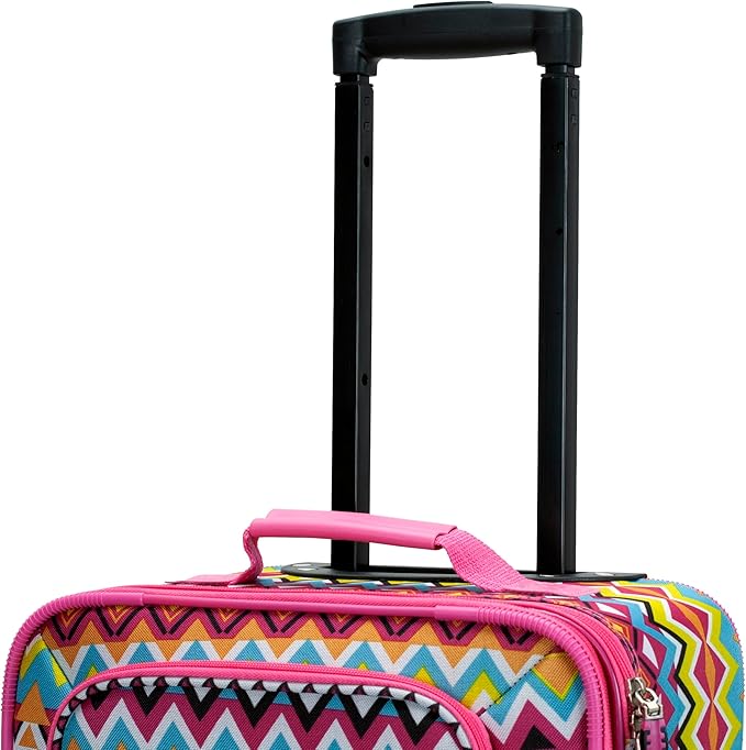 Rockland Fashion Softside Upright Luggage Set, Tribal, 2-Piece (14/19)