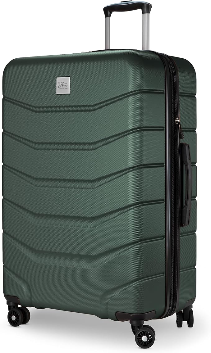Skyway Luggage Silverton Hardside Collection – Lightweight Durable Suitcases with Wheels, Expandable Luggage for Travel Essentials with TSA Lock, 28-inch Large Checked, Thyme