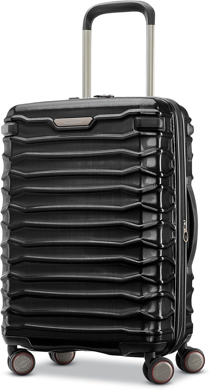 Samsonite Stryde 2 Hardside Expandable with Double Spinner Wheels, Carry-on, Stealth Black