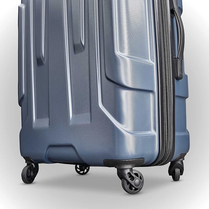 Samsonite Centric Hardside Expandable Luggage with Spinner Wheels, Blue Slate, Checked-Large 28-Inch