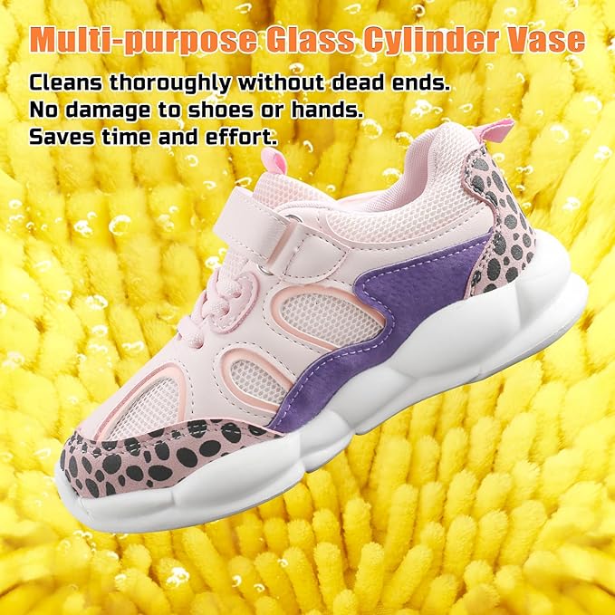 Shoe Washing Machine Bag, Shoe Laundry Bag, Shoe Cleaning Bag for Sneaker Tennis Shoes Unstain Cleaner Kit, Yellow