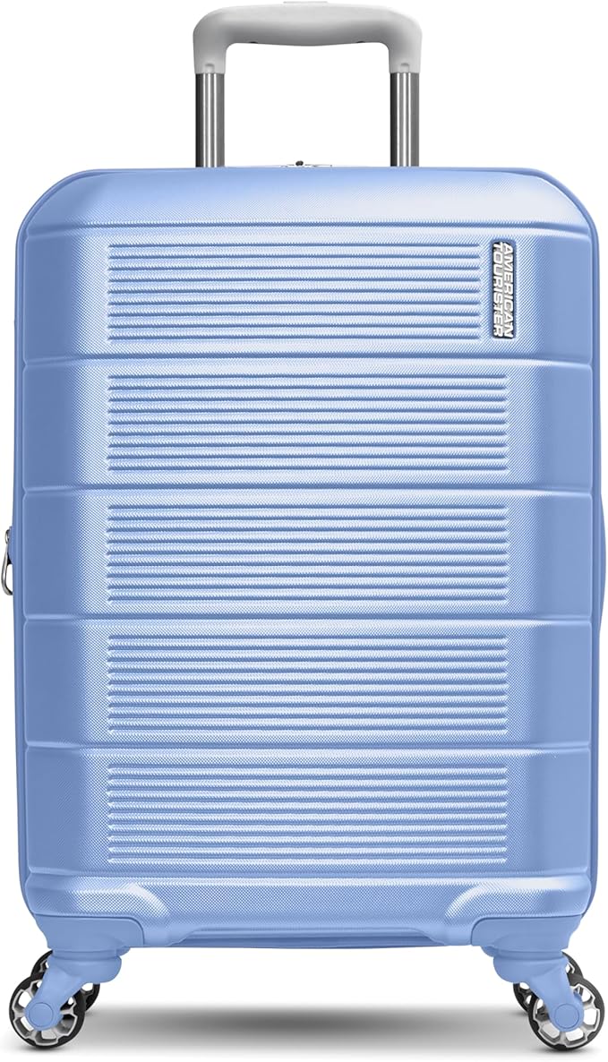 American Tourister Stratum 2.0 Expandable Hardside Luggage with Spinner Wheels, Cornflower Blue, Carry-on