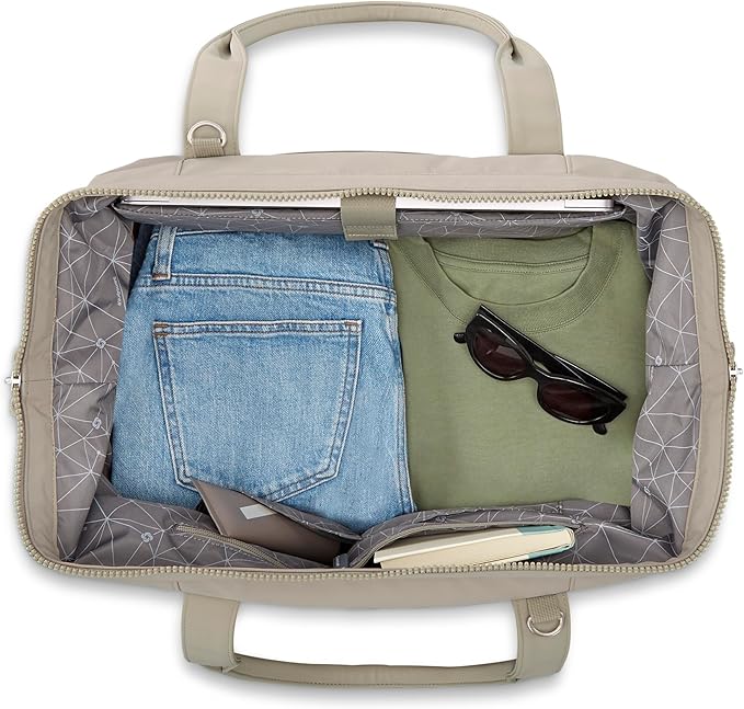 Samsonite Better Than Basics Weekender Duffle – Drop Bottom Travel Bag with 14” Laptop Compartment, SmartSleeve™