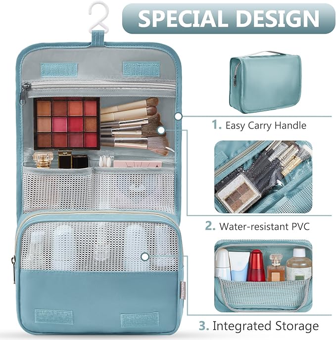 8 Set Packing Cubes for Travel, Gifts for Women Mom,Anti-Tearing Suitcase Organizer for Luggage with Shoe & Hanging Toiletry Bag,OlarHike Vacation Essentials & Accessories for Cruise Ship