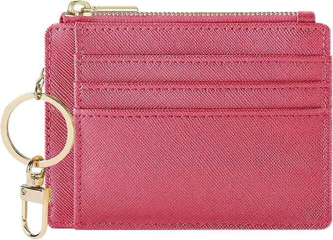 Sodsay Card Case Slim Front Pocket Wallet for Women Credit Card Holder with Keychain | Slim, Front Pocket, Credit Card Holder, with Keychain