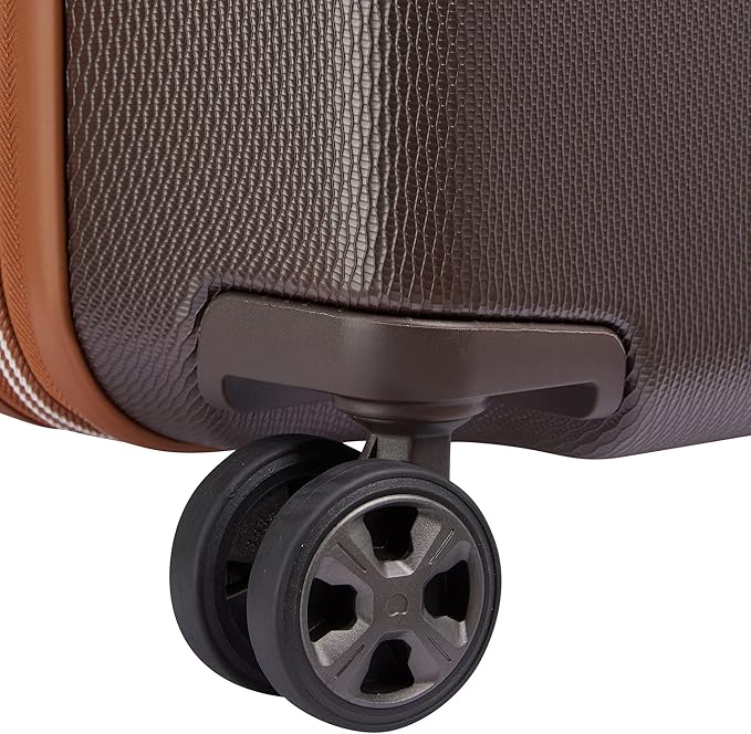 DELSEY PARIS Chatelet Air 2.0 Hardside Luggage with Spinner Wheels, Chocolate Brown, Carry on Plus 20 Inch