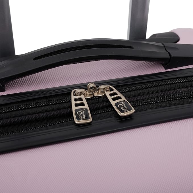 Travelers Club Chicago Hardside Expandable Spinner Luggage, Lilac, 22" Carry-On