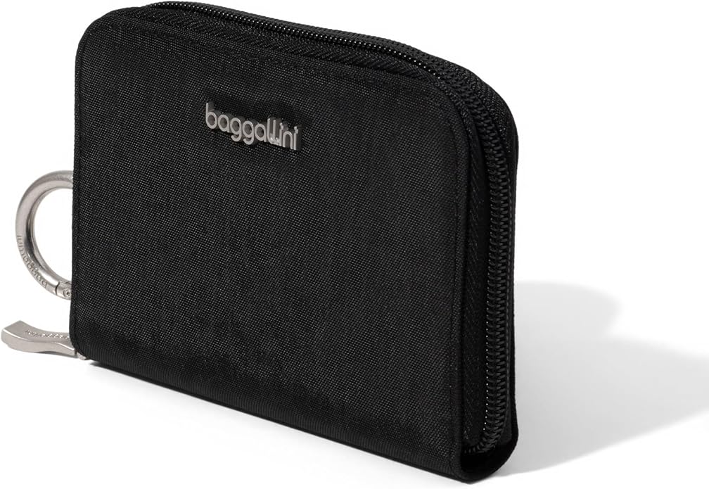 Baggallini Deluxe Card Case - Lightweight 5.5"x3.3" RFID Protected Womens Wallet Card Holder