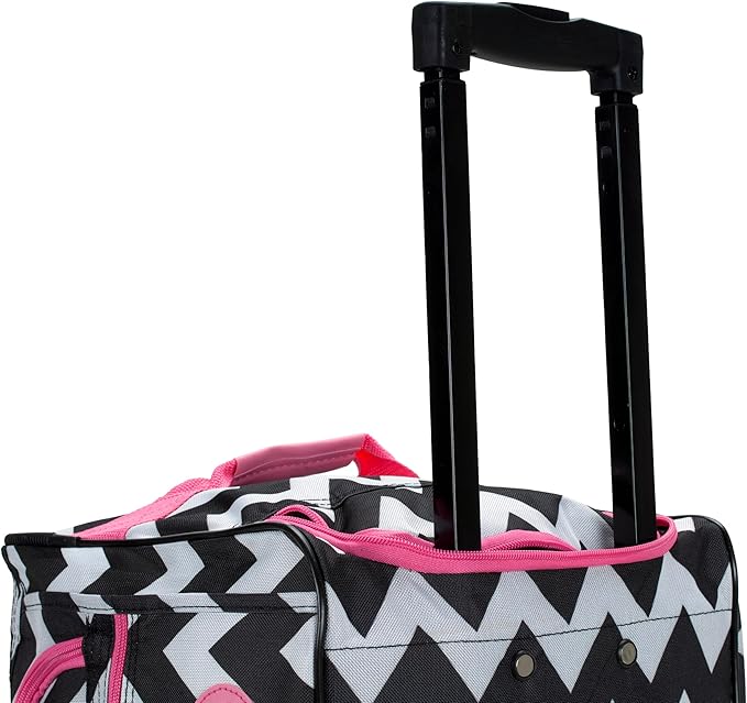 Rockland Rolling Duffel Bag, Black, 22"