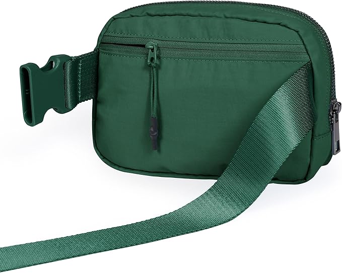 ODODOS Unisex Mini Belt Bag with Adjustable Strap Small Fanny Pack for Workout Running Traveling Hiking, Forest